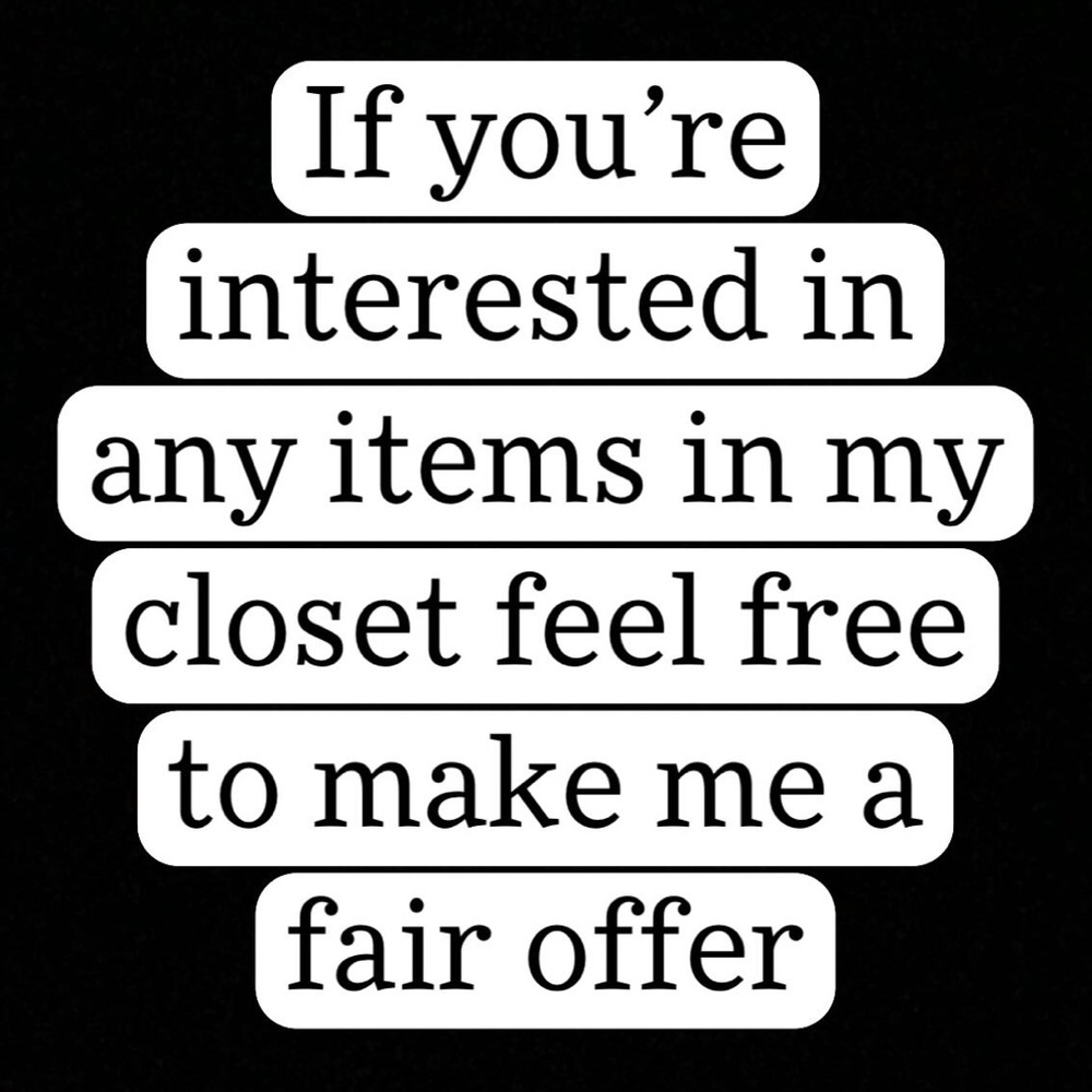 I’m open to make deals
